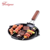 Французский fontignac26cm fang ting out round чугунный стейк на запад складной тарелки Zwilling Толстое барбекю