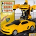 Điều khiển từ xa xe điều khiển từ xa robot biến đổi một nút bấm Transformers Bumblebee Rambo cử chỉ cậu bé đồ chơi xe