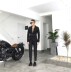 2017 sàn catwalk phù hợp với phù hợp với nam giới thời trang mới đính cườm thêu mỏng Anh thanh niên phù hợp với màu đen phù hợp với shop quần áo nam Suit phù hợp