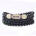 Vòng đeo tay phát sáng nam Hàn Quốc phiên bản của thủy triều nam đơn giản cá tính bracelet hạt của nam giới hạt bracelet trang sức rosewood đen ochre rosewood