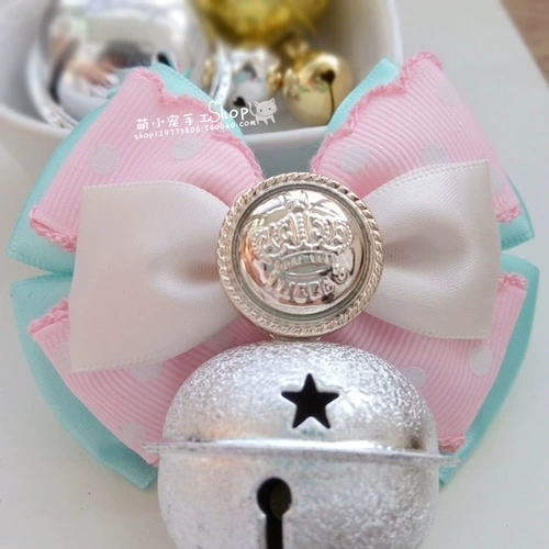 Колокольчик ручной работы, милый чокер для принцессы, аксессуар, ожерелье, домашний питомец, кот