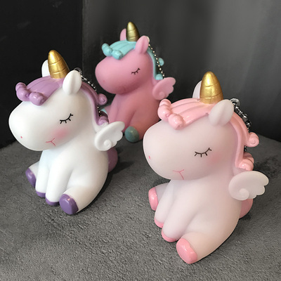 ins少女心独角兽挂件钥匙扣【买二送一】 商品反馈