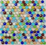 Красочные синие пастырские средиземноморские хрустальные стеклянные бусинки круглый булыжник для ванной