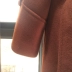 Thrush bird 2018 mới len giá 150 nhân dân tệ Q17Q606 thời trang dài áo len áo khoác phao nữ Trung bình và dài Coat