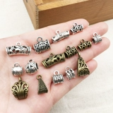 Смешанные модели/одиночная древняя серебряная перфорация, висящая голова головы, чтобы развернуть аксессуары ретро-ретро-8 айбин DIY