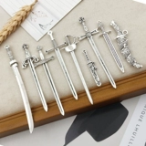 Меч, ретро аксессуар с аксессуарами ручной работы, ожерелье, брошь, 5 шт, «сделай сам», в стиле панк