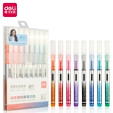 Шариковая ручка-роллер для школьников, 0.5мм, 8 шт