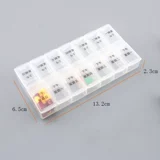 Портативная вместительная и большая съёмная коробка для хранения для путешествий, 14 ячеек