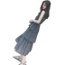 Váy đầm voan 2019 Mới của phụ nữ Hàn Quốc Victoria Vintage Dress High Eo polka Váy mùa hè - Váy eo cao