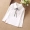 Quần áo trẻ em mới 2018 Phiên bản Hàn Quốc mùa xuân và mùa thu cho bé gái mẫu áo sơ mi trắng trẻ em cotton ve áo dài tay áo thun áo thun mùa đông bé gái