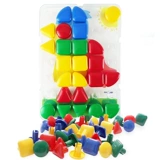 Конструктор с грибочками-гвоздиками, головоломка, настольная игра для координации рук и глаз, интеллектуальная игрушка, Испания