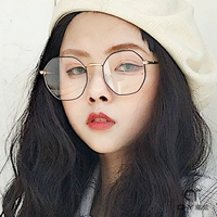 Полигоны нерегулярные очки рама зеркальной рамки Женщины могут быть оснащены очками с приличным зрением с супер -световой полной каркасом глаз мужской круглой грани