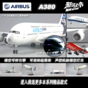 China Southern Airlines nguyên mẫu Airbus A380 bằng giọng nói kích hoạt đèn LED hạ cánh bánh ABS nhựa tĩnh mô phỏng máy bay mô hình