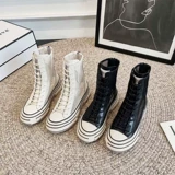 Martens, дышащие летние тонкие сетчатые короткие сапоги, босоножки на платформе, летние ботинки, коллекция 2022, из натуральной кожи