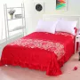 Bedspread giường váy một mảnh 1.5m1.8m2.0m ​​giường đỏ Simmons tay áo bảo vệ đặc biệt ren công chúa gió lễ hội - Trang bị tấm khăn trải giường spa cao cấp