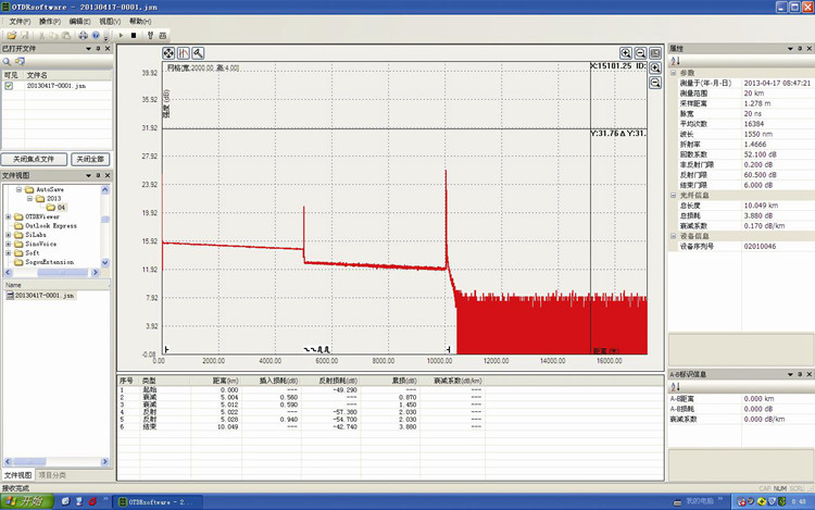 德森克智能otdr光时域反射仪光纤光缆测试仪ct300(ct300)