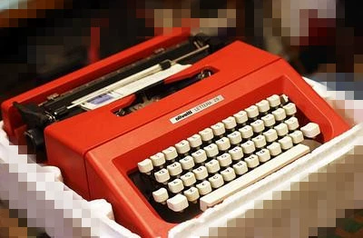 [Vintage] Olivetti lecta 25 тип красный английский опечатка