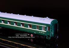 Модель поезда 百万城火车模型 1/87 ho 中国绿皮22型软座客车