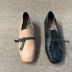 Mùa thu 2018 mới hỏng mã xử lý giày nữ thời trang hoang dã gót thấp cộng với nhung ấm áp thanh lịch khí chất giản dị Giày cắt thấp