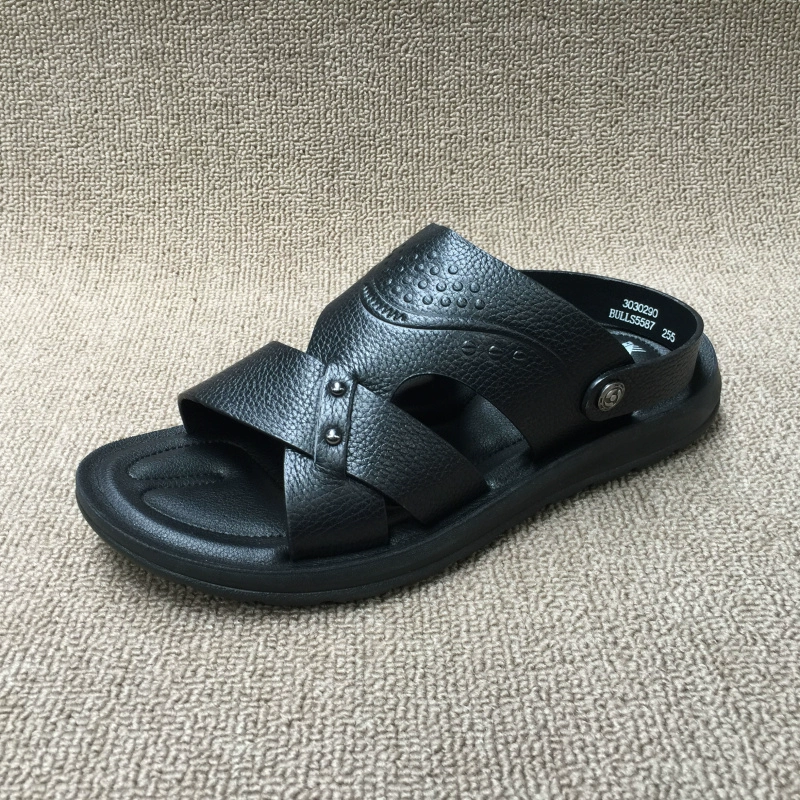 Mùa hè 2018 mới bị hỏng mã giải phóng mặt bằng giày da nam thời trang hoang dã nam ngoài trời dép giản dị dép đi biển - Sandal