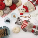 Плетеная кукла, набор материалов, DIY, с медвежатами