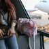Gấp túi du lịch hành lý nữ có thể treo xe đẩy túi ánh sáng giản dị quần áo thể dục túi vai nữ túi