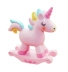 Unicorn Trojan Rocking Horse Ngày của trẻ em Bánh sinh nhật Trang trí tráng miệng Mirror Ball White Feather Plug - Trang trí nội thất