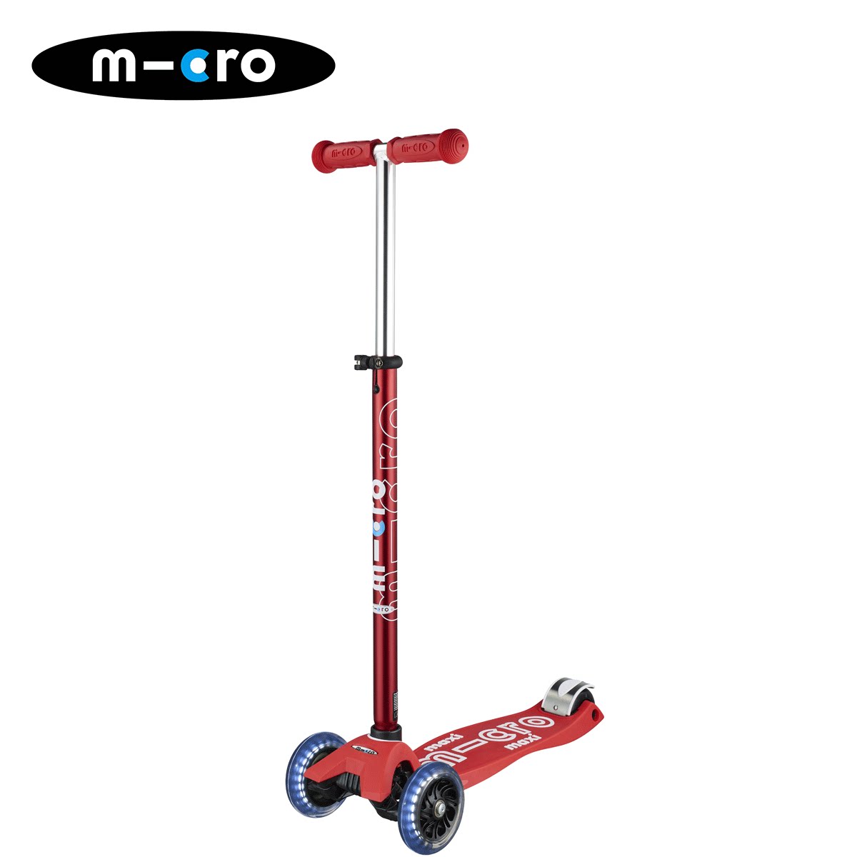 Micro, трехколёсный мигающий самокат, Швейцария, для подростков, 5–12 лет