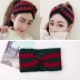 Hàn Quốc phụ kiện tóc lưới net tóc đỏ thủ công len chéo headband cổ tích rộng vành ngọt ngào nữ headband - Phụ kiện tóc