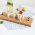 Elm Sushi Board Khay gỗ Cắt Tây Món tráng miệng Đĩa gỗ Bánh mì Steak Steak Sushi Elk Twig Khay Tấm