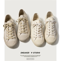 Небольшая дизайнерская кремовая спортивная тканевая белая обувь для влюбленных, 2023, тренд сезона, в корейском стиле