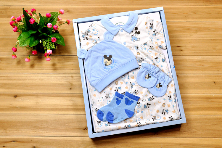 Li Ying phòng mùa xuân và mùa hè bé sơ sinh quần áo bé quần áo hộp quà tặng trẻ sơ sinh cotton set hộp quà tặng cho 100 ngày