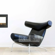 Bắc Âu thiết kế phòng khách đồ nội thất mát mẻ sừng sừng ngồi có thể ngả ghế sofa đơn giản ghế bò