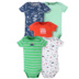 Chia chỗ duy nhất Hoa Kỳ Carters nam kho báu bông ngắn tay túi rắm quần áo mùa hè phong bì cổ áo ngắn tay romper jumpsuit bộ body bé gái đáng yêu Áo liền quần