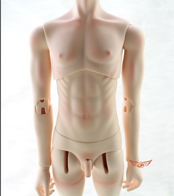 taobao agent Gray feathers in 3 minutes and two -stage universal body male body naked doll SD/BJD doll 62cm