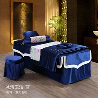 Thẩm mỹ viện Beauty khăn trải giường gia đình của bốn bộ giường cao cấp nhung Ý bedspread châu Âu của custom-made bedspread Body Massage - Trang bị tấm bộ ga giường spa
