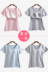 Áo thun nữ tay ngắn mùa hè với miếng đệm ngực có thể mặc bên ngoài ly một chiếc áo cotton mỏng mảnh đồ ngủ tại nhà - Pyjama bộ mặc nhà Pyjama