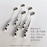 Обновленная версия Ice Spoon 5 заполненных черных коров