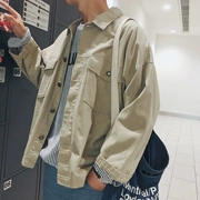Mùa thu phiên bản Hàn Quốc của quần áo trẻ trung mới giản dị retro đơn giản giặt hoang dã áo khoác nam mùa thu áo khoác nam