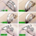 Sterling silver couple nhẫn một cặp chữ nam giới và phụ nữ net red sinh viên mở cửa cho các vòng Nhật Bản và Hàn Quốc đơn giản mô phỏng wedding ring kim cương