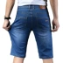 Playboy quần short denim nam căng năm quần quần thẳng mùa hè phần mỏng lỏng giản dị 5 điểm quần