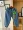 Burdock 2019 mùa thu Nam và nữ đơn giản và linh hoạt, quần jeans ống loe cổ điển 50173 - Quần jean