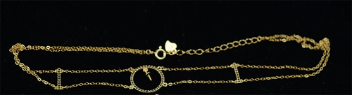 Подвеска, ожерелье, цепочка до ключиц, аксессуар, аксессуары, серебро 925 пробы