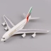 Máy bay tĩnh mô hình lắp ráp máy bay chở khách trang trí 46 cm Airbus a380 Emirates Airlines với bánh xe điều khiển bằng giọng nói chiếu sáng Chế độ tĩnh