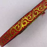 1 см Национальный горячий золотой кружевной шлюжок вспомогательный материал цветущий расцветает вышиваемая ремешок.