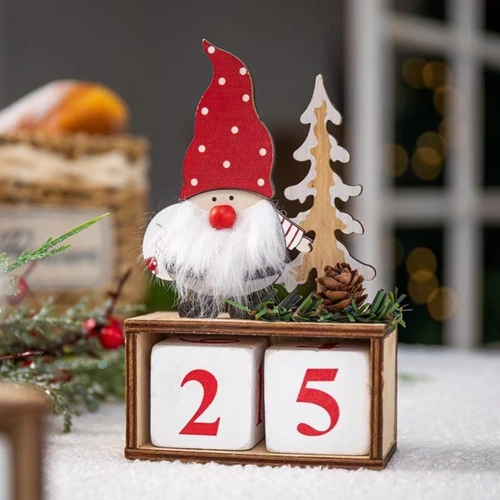 Санта -Клаус Обратный отсчет обратного отсчета, практическое небольшое подарок, подарочная коробка обратного отсчета снеговика.