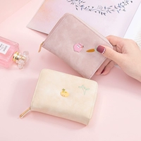 Бумажник, короткая небольшая дизайнерская сумка через плечо, милый складной картхолдер с молнией, коллекция 2023
