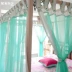 Nguyên bản tùy chỉnh mới Trung Quốc cổ điển rèm giường bốn bài kệ gỗ rắn giường giường mantle kéo bước giường ngủ lưới gạc - Bed Skirts & Valances