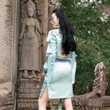 Зеленая тонкая бейсбольная куртка, ретро юбка, комплект, с вышивкой