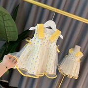 Váy 2 bé gái siêu phong cách 3 mẫu mùa hè 4 phiên bản Hàn Quốc của bé gái dễ thương váy búp bê váy công chúa cotton 1-6 tuổi - Váy